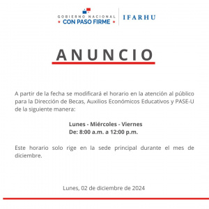 Horario de atención