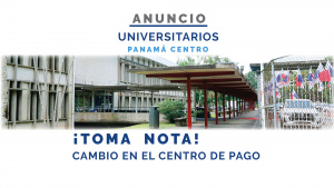 Atención universitarios: cambio en el centro de pago